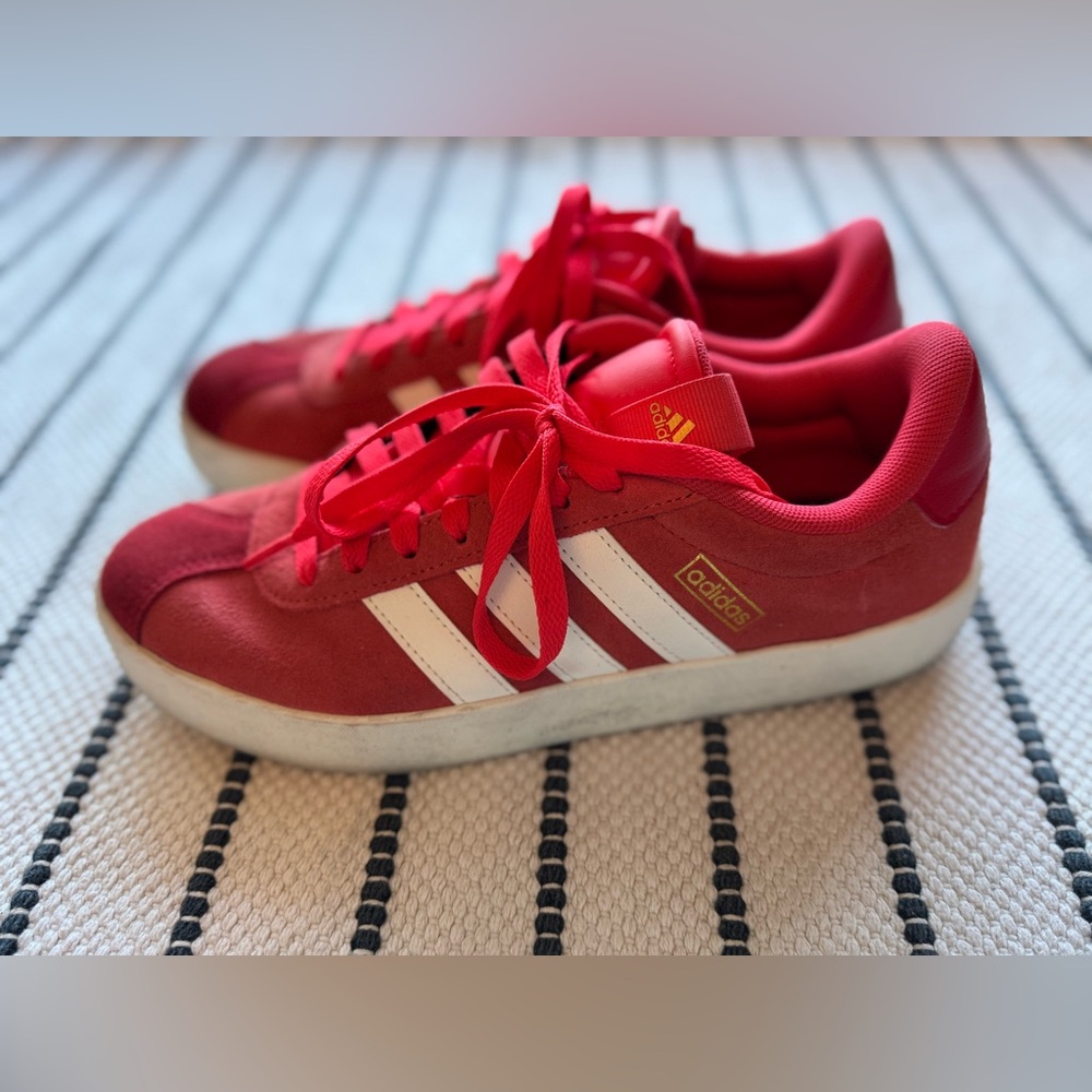 Adidas Scarlet Red Campus Shoes M 7.5 / W 9